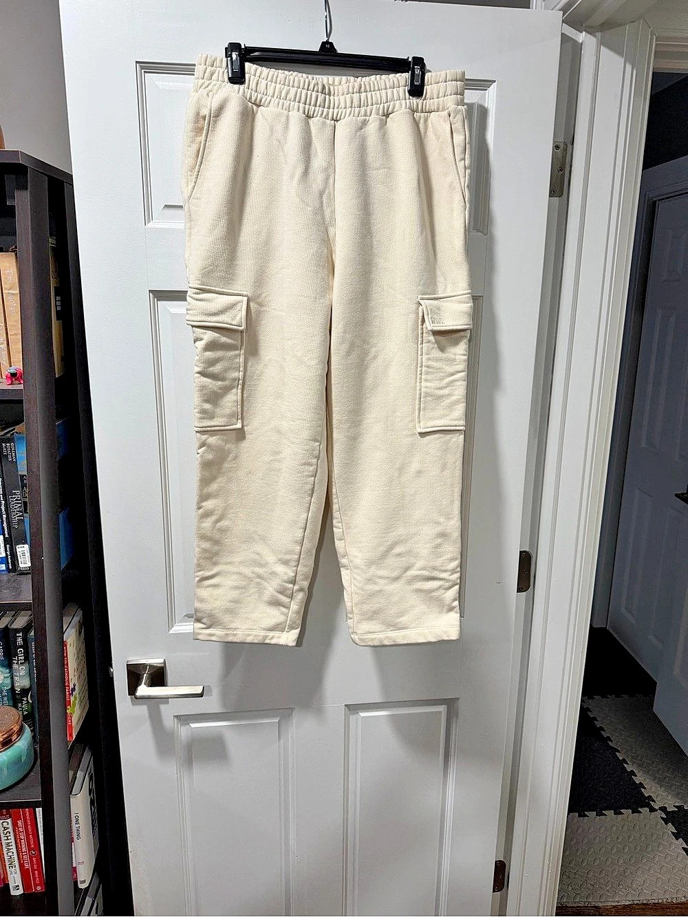 Madewell- MWL Women's Large Cargo Joggers in Cream